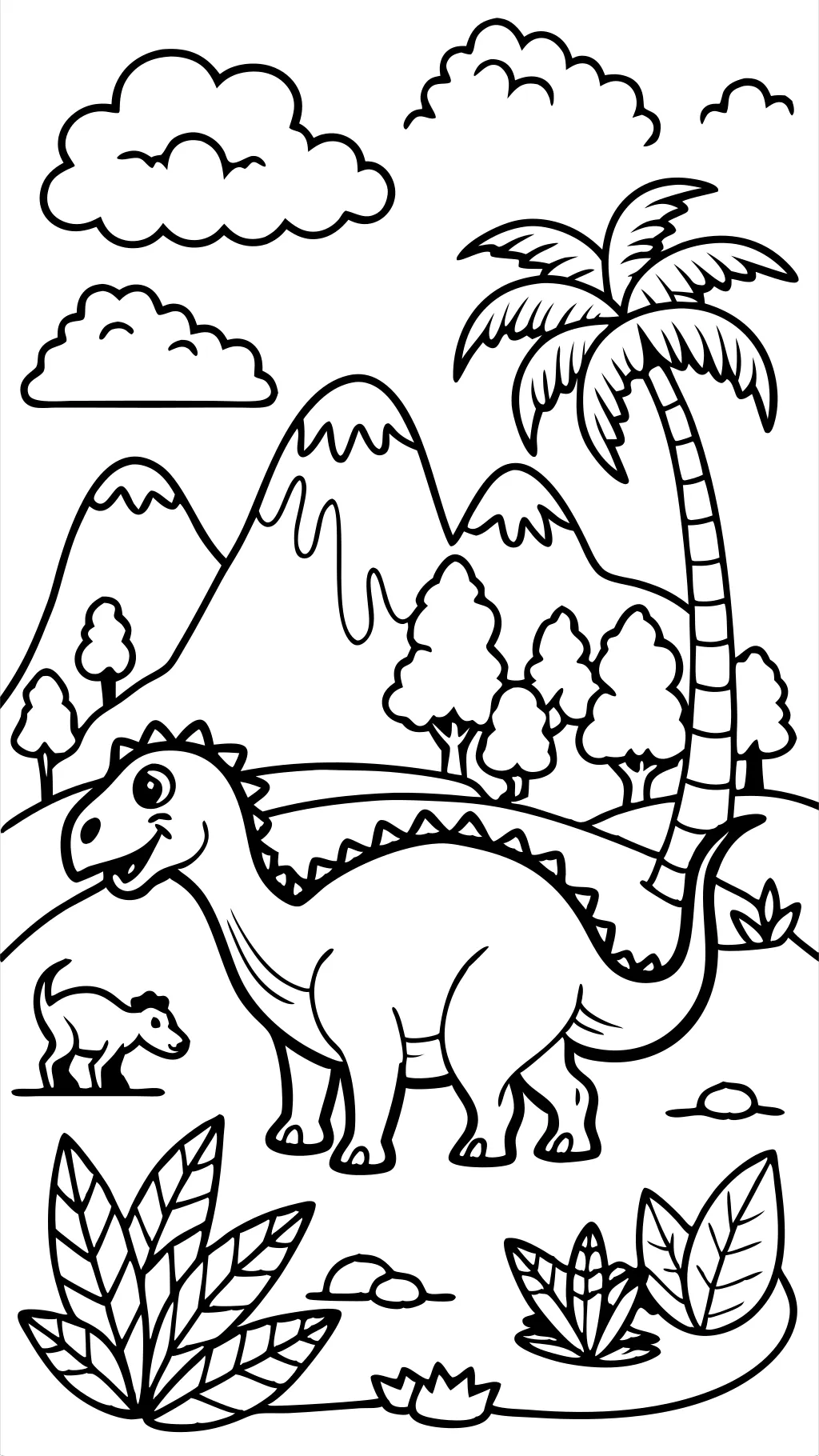 páginas para colorear de dinosaurios